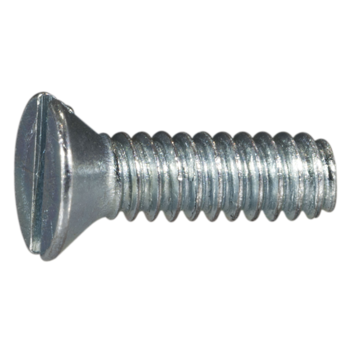 4-40 x 3/8" Slotted Flat Head, Machine Screw, Zinc 