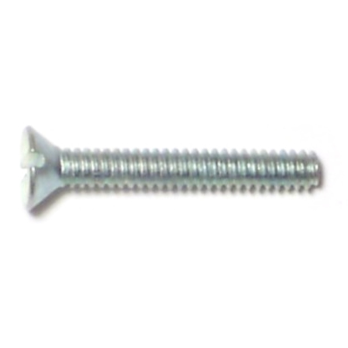 4-40 x 3/4" Slotted Flat Head, Machine Screw, Zinc 