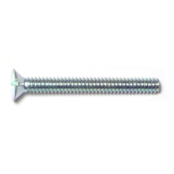 4-40 x 1" Slotted Flat Head, Machine Screw, Zinc 