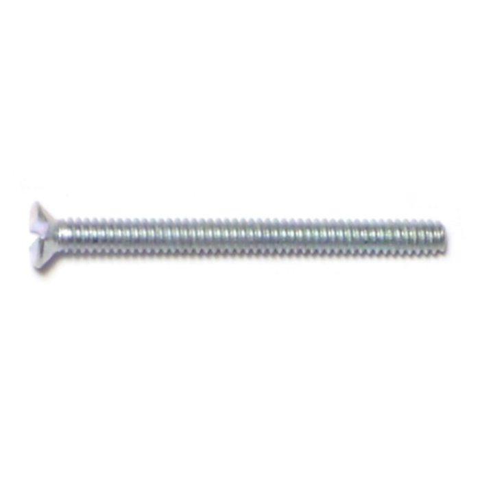 4-40 x 1-1/4" Slotted Flat Head, Machine Screw, Zinc 