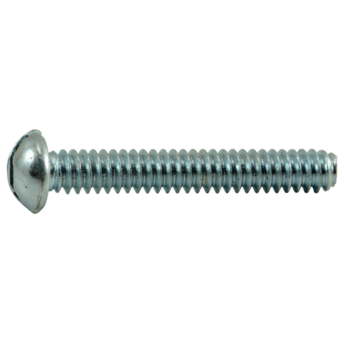6-32 x 3/4" Slotted Round Head, Machine Screw, Zinc 
