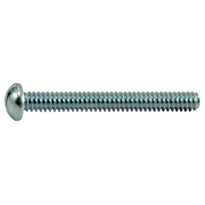 6-32 x 1" Slotted Round Head, Machine Screw, Zinc 