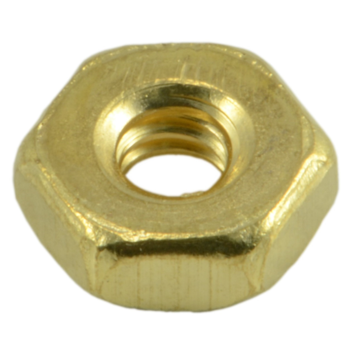 4-40 Hex Nut, Coarse Thread, Brass