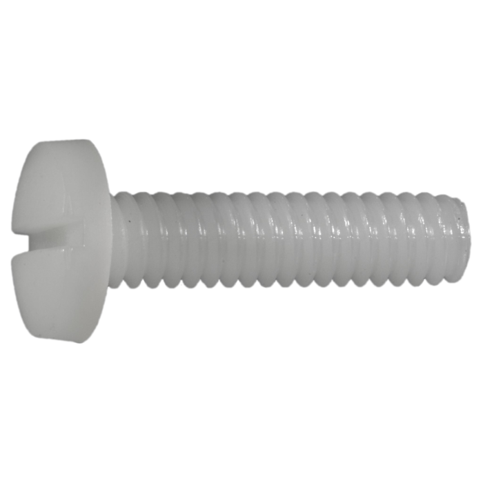 1/4"-20 x 1" Phillips Pan Head, Machine Screw, Nylon 
