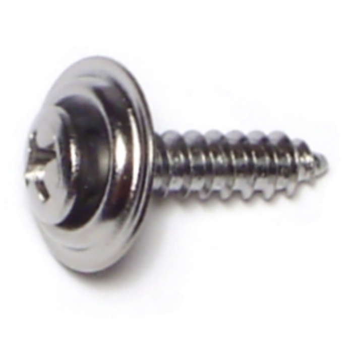 #8 x 3/4" Phillips Oval Head, Trim Head Screw, Chrometint