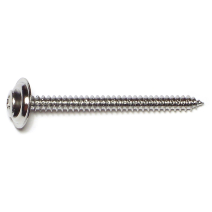 #8 x 2" Phillips Oval Head, Trim Head Screw, Chrometint