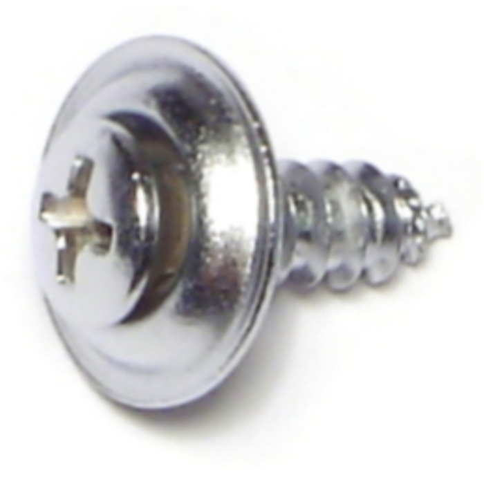 #10 x 5/8" Phillips Oval Head, Trim Head Screw, Chrometint