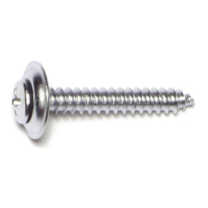 #10 x 1-1/4" Phillips Oval Head, Trim Head Screw, Chrometint