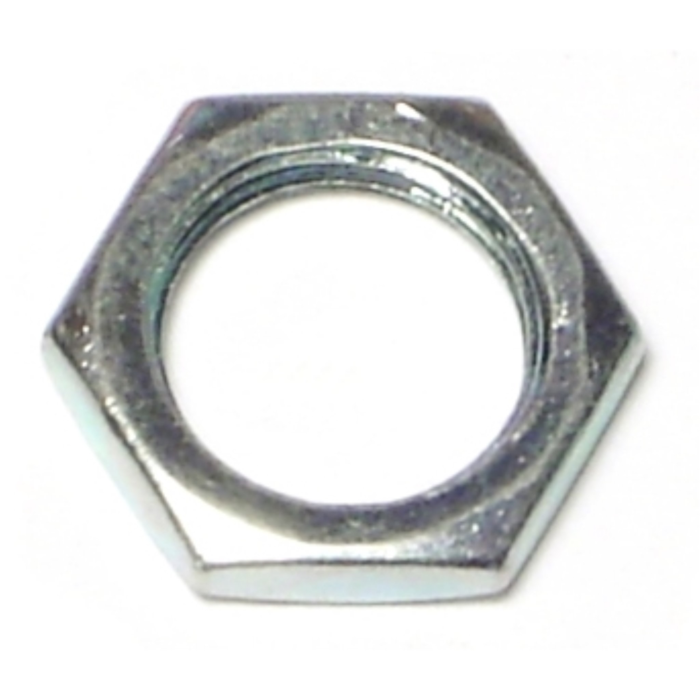 11/16" Steel Lock Nut Coarse Thread, Zinc   