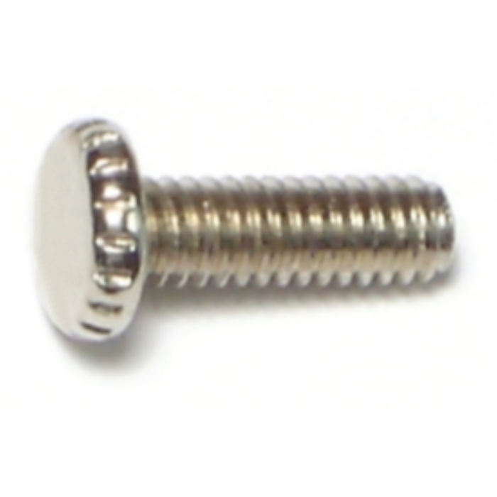 Midwest Fastener Knurled Scr NiPl, 8-32 x 1/2