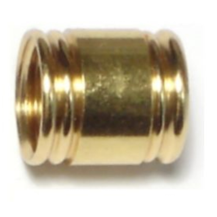 Midwest Fastener Brass Coupling, Tapped 1/8 IP
