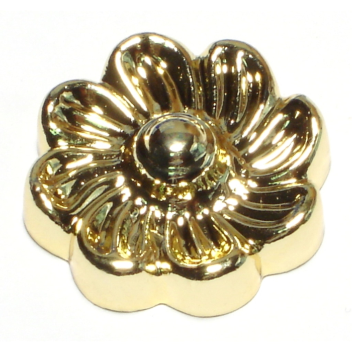 Midwest Fastener Gold Rosette Cap, 1/8 IP x 1