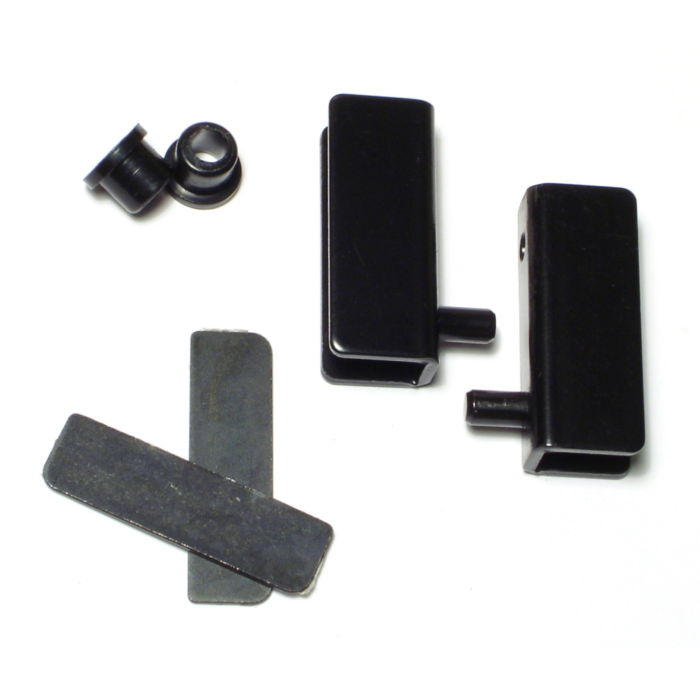 Midwest Fastener Glass Door Hinge, Black