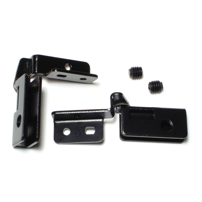 Midwest Fastener Glass Door Hinge, Black