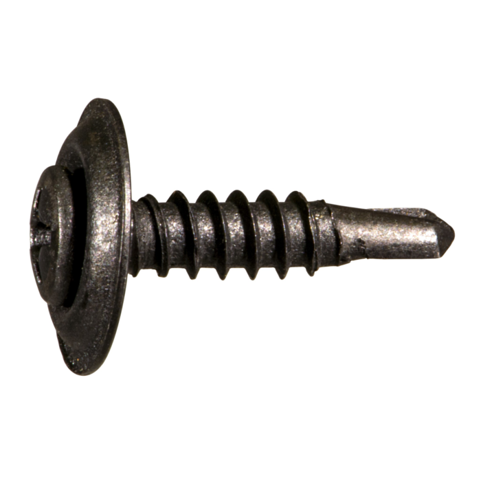 #8 x 3/4" Phillips Oval Head, Trim Head Screw, Black