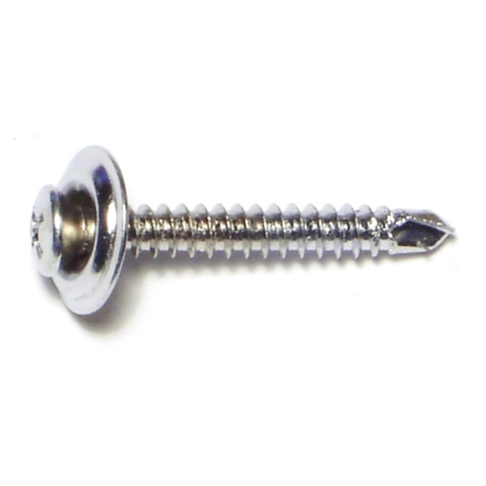 #8 x 1-1/4" Phillips Oval Head, Trim Head Screw, Black