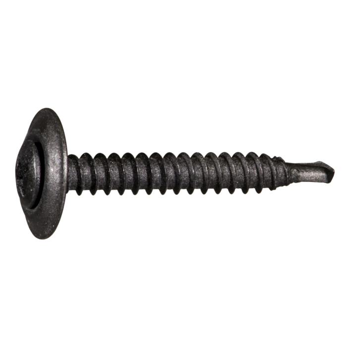 #8 x 1-1/4" Phillips Oval Head, Trim Head Screw, Black