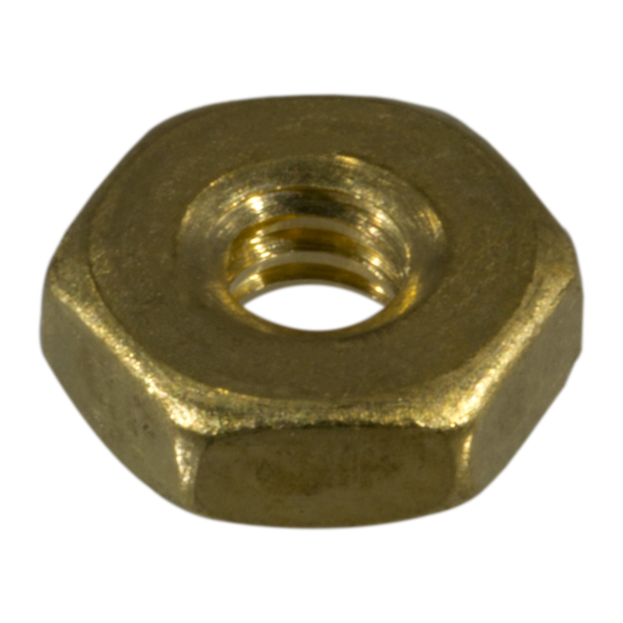 6-32 Hex Nut, Coarse Thread, Brass
