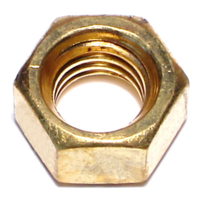 3/8"-16 Hex Nut, Coarse Thread, Brass