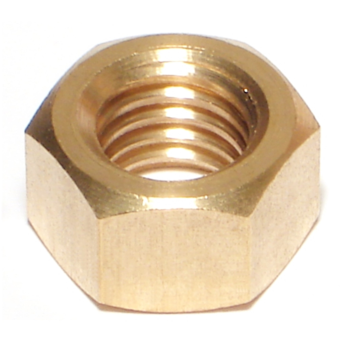 1/2"-13 Hex Nut, Coarse Thread, Brass