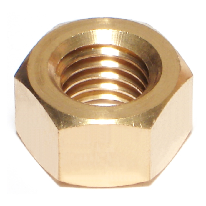 5/8"-11 Hex Nut, Coarse Thread, Brass