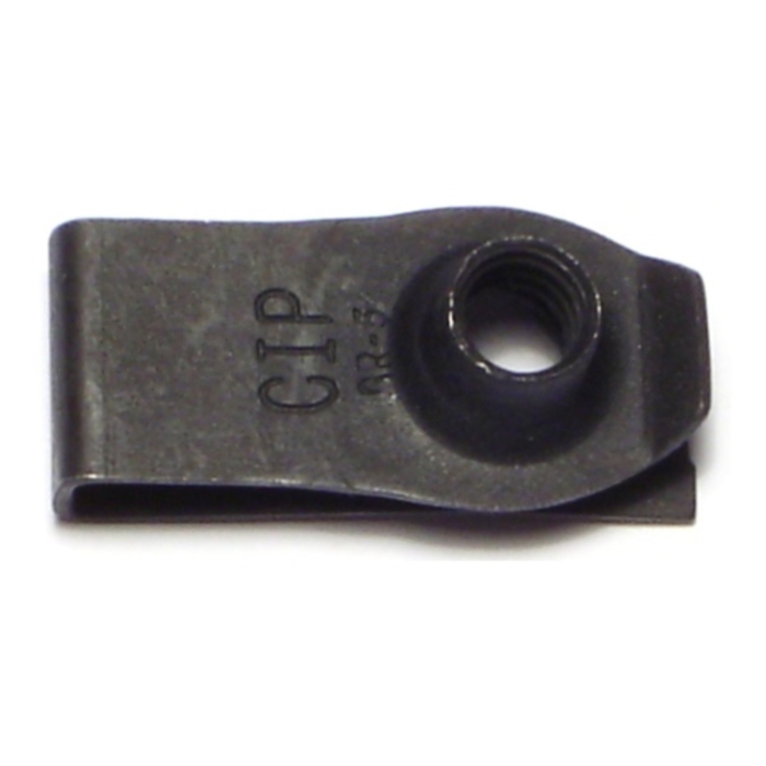 Extruded U Nut (Black Phosphate - Long) 1/4"-20 in.