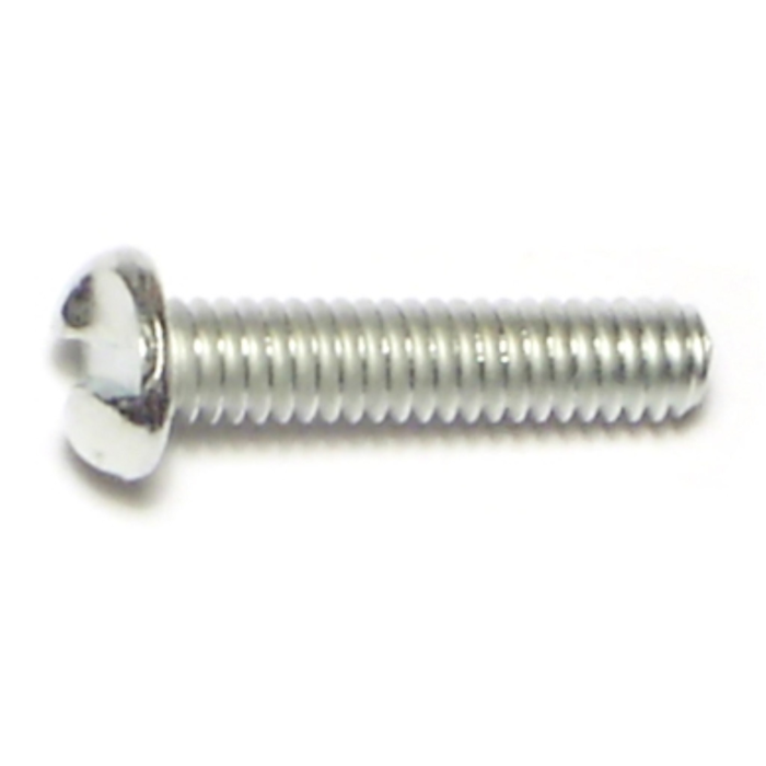 8-32 x 3/4" One Way Round Head, Machine Screw, Zinc 