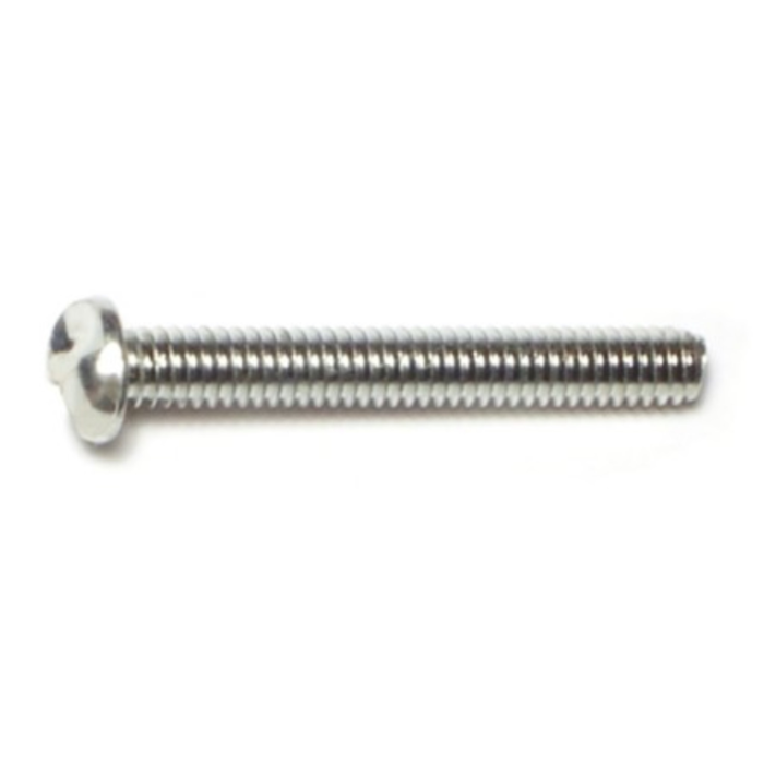 8-32 x 1-1/2" One Way Round Head, Machine Screw, Zinc 