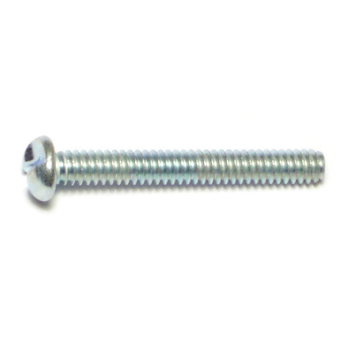 10-24 x 1-1/2" One Way Round Head, Machine Screw, Zinc 
