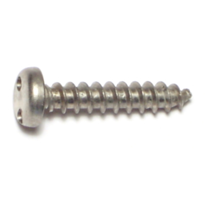 #10 x 1" Security Head, Sheet Metal Screw, Stainless Steel 