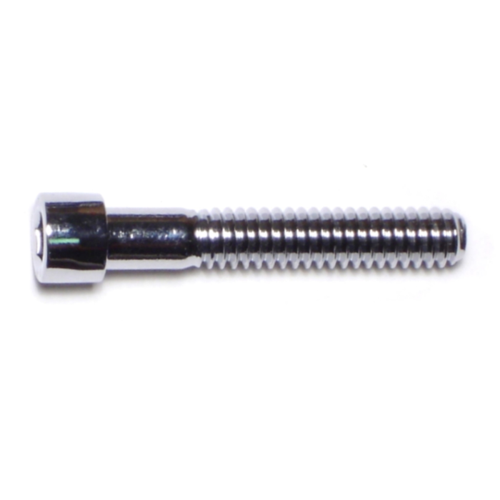 1/4"-20 x 1-1/2" Socket Head Cap Screw, Coarse Thread, Chrome 