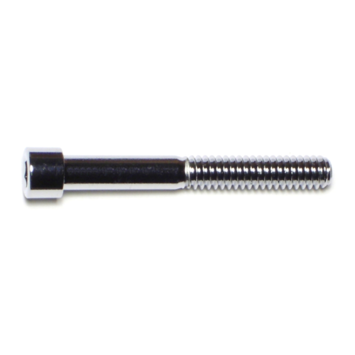 1/4"-20 x 2" Socket Head Cap Screw, Coarse Thread, Chrome 