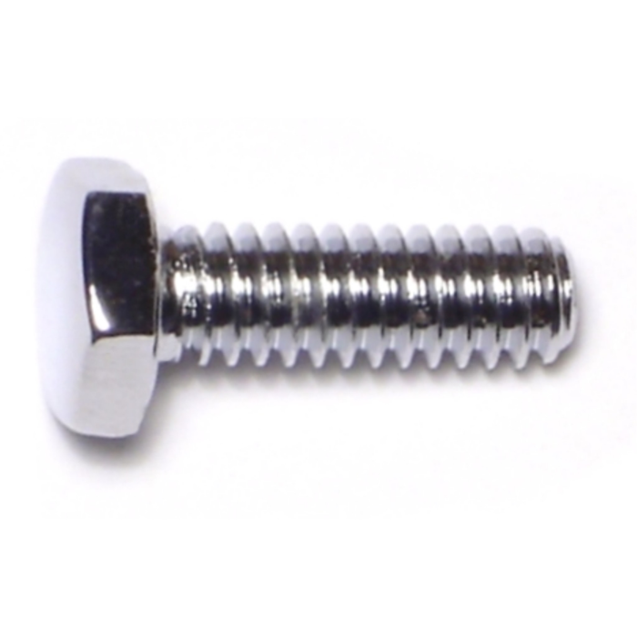 1/4"-20 x 3/4" Hex Cap Screw, Coarse Thread, Chrome 