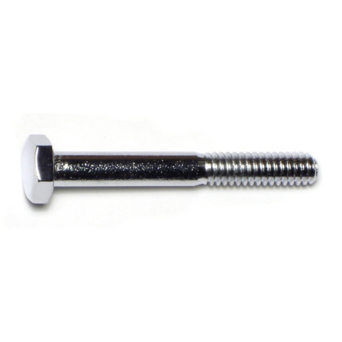 1/4"-20 x 2" Hex Cap Screw, Coarse Thread, Chrome 