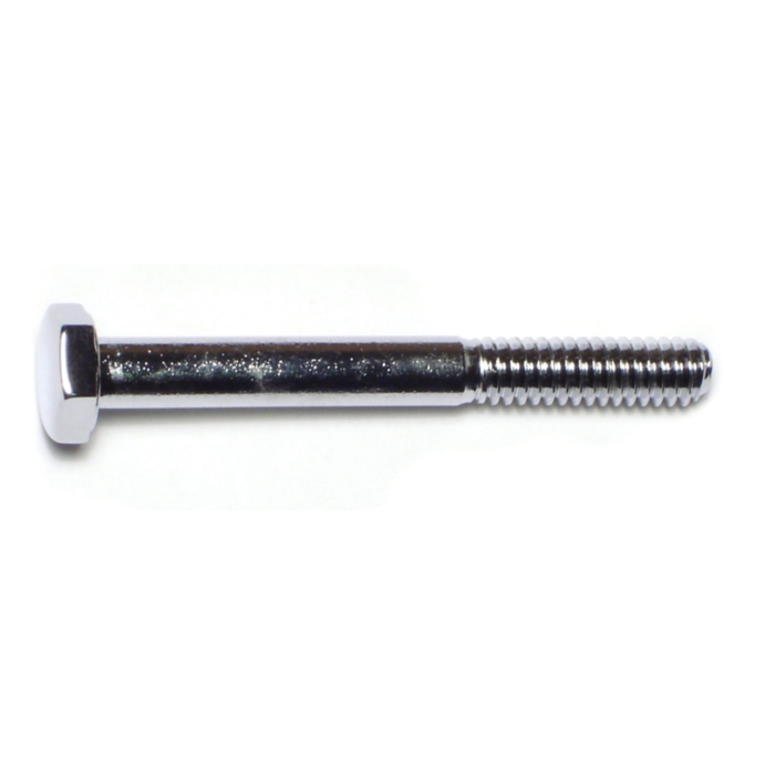 1/4"-20 x 2-1/4" Hex Cap Screw, Coarse Thread, Chrome 