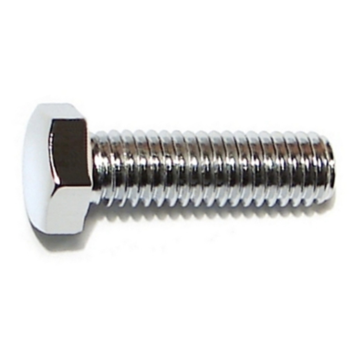 3/8"-16 x 1-1/4" Hex Cap Screw, Coarse Thread, Chrome 