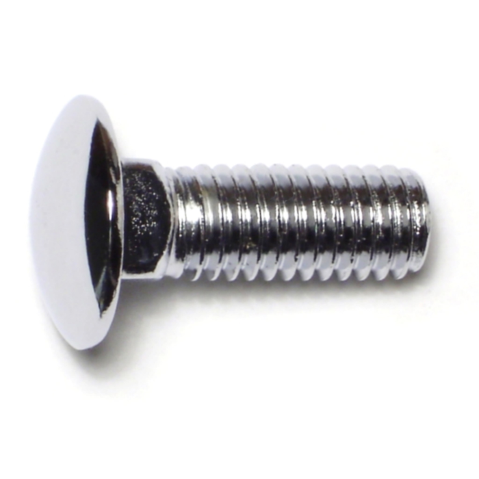 7/16"-14 x 1-1/4" Carriage Bolt, Coarse Thread, Chrome 