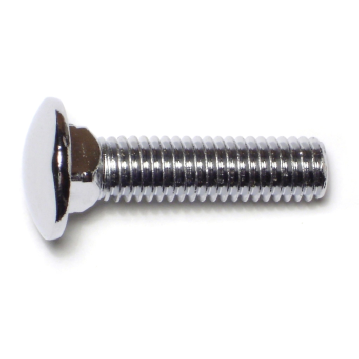 7/16"-14 x 1-3/4" Carriage Bolt, Coarse Thread, Chrome 