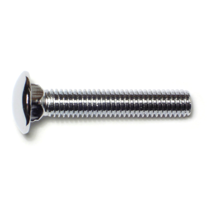 7/16"-14 x 2-1/2" Carriage Bolt, Coarse Thread, Chrome 