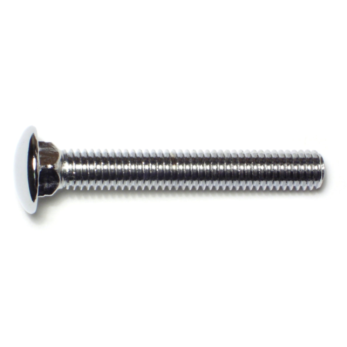 7/16"-14 x 3" Carriage Bolt, Coarse Thread, Chrome 