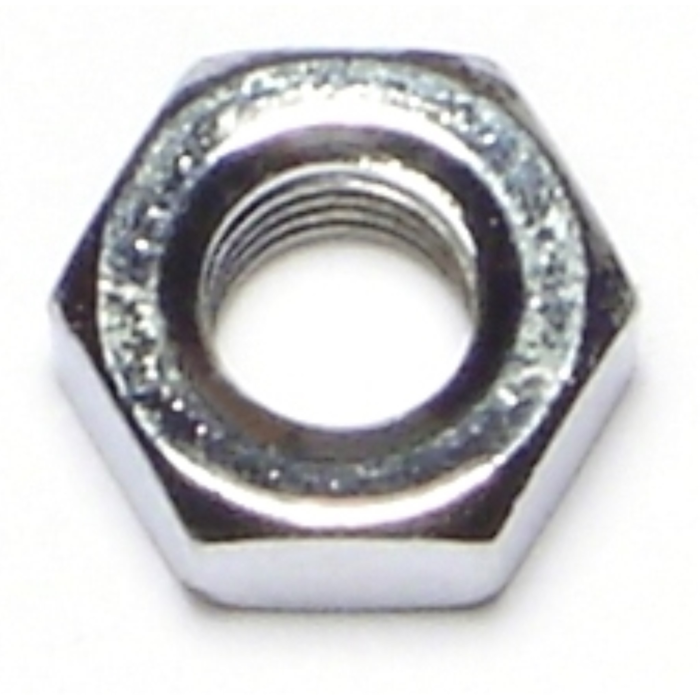 1/4"-28 Hex Nut, Fine Thread, Chrome