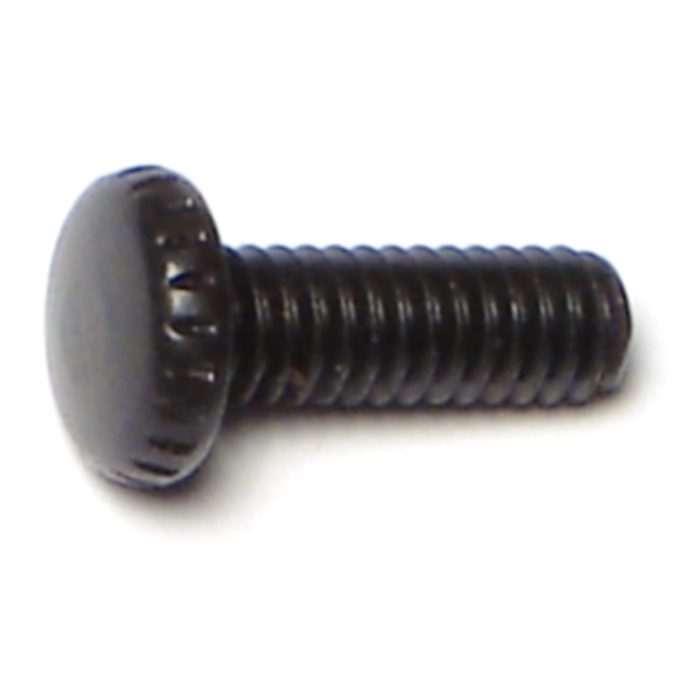 Midwest Fastener Knurled Scr BlOx, 8-32 x 1/2