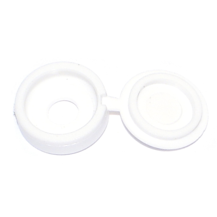 Hinged Screw Cover (White) #4-#6 