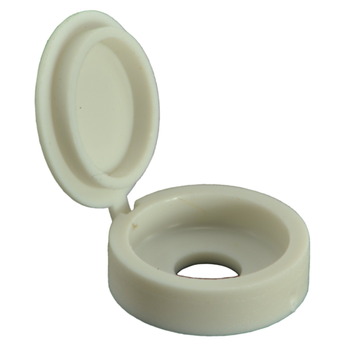 Hinged Screw Cover (White) #8-#10 