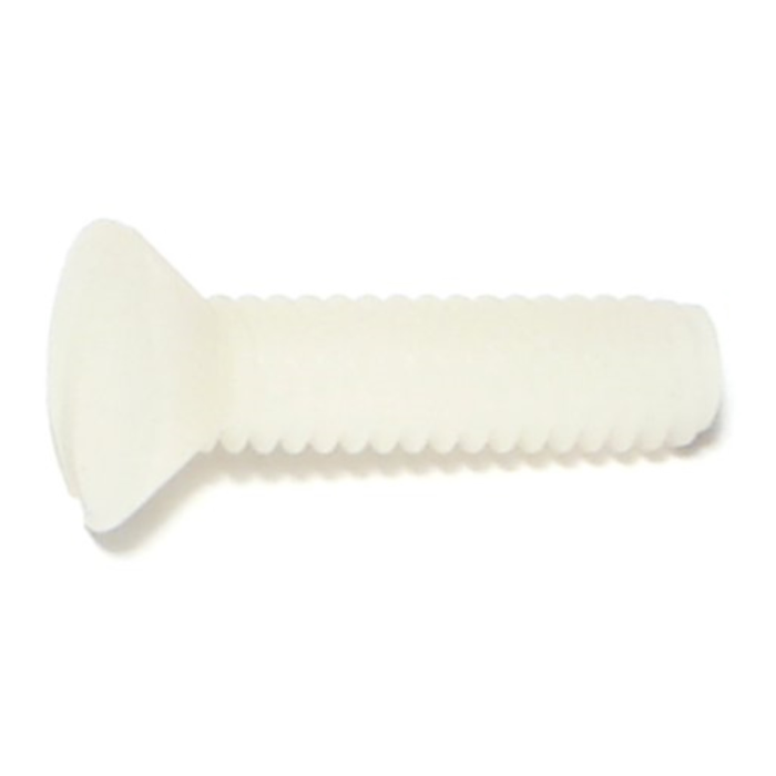 1/4"-20 x 1" Phillips Oval Head, Machine Screw, Nylon 