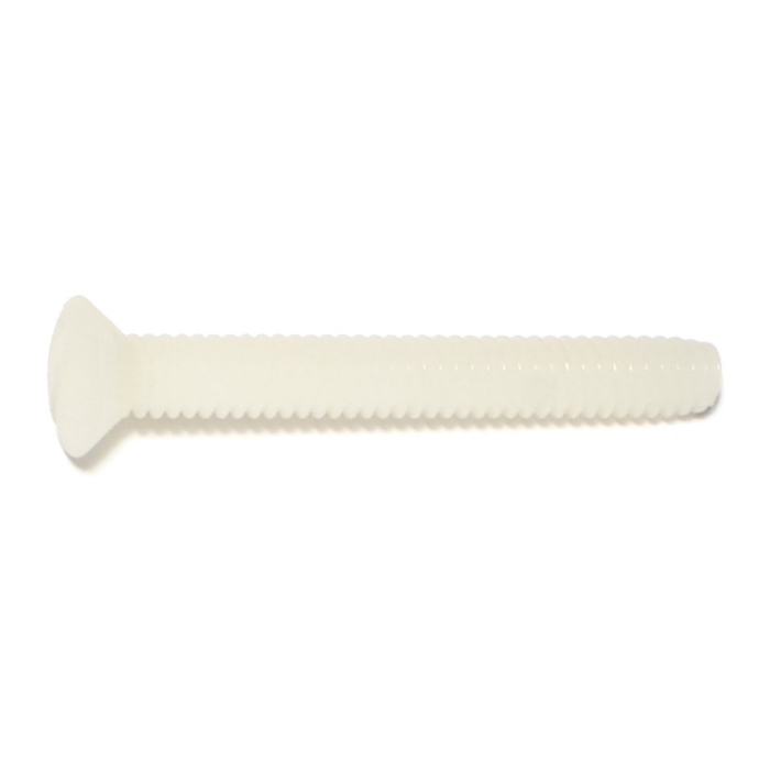 1/4"-20 x 2" Phillips Oval Head, Machine Screw, Nylon 