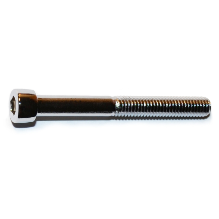 10-32 x 3/4" Socket Head Cap Screw, Fine Thread, Chrome 