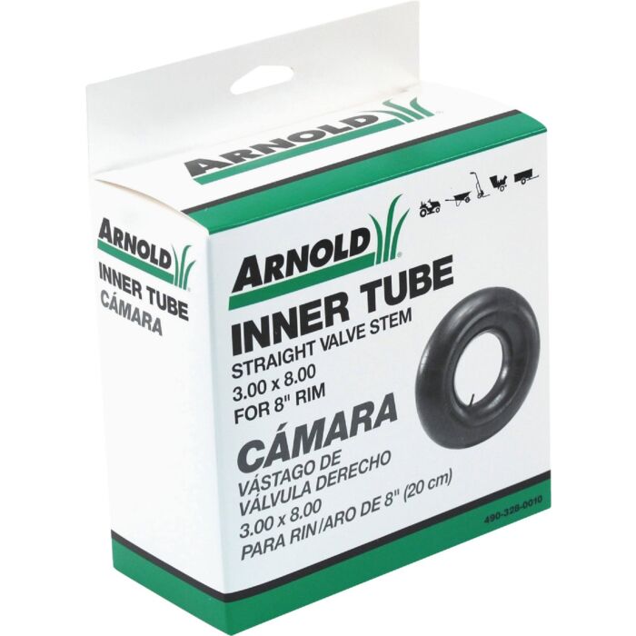 Martin Wheel Company Replacement Inner Tube with Straight Valve Stem - 8 in.