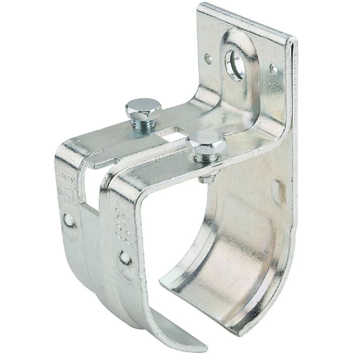 National Hardware Single Splice Round Rail Barn Door Bracket, Zinc-Plated