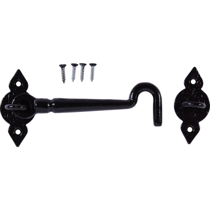 National Hardware 6 In. Spear Black Gate Hook